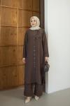 HANZADE TESETTÜR İKİLİ TAKIM  Kahve