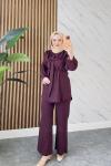 İDİL PANTOLONLU TAKIM Mürdüm