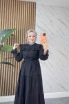 BANU TESETTÜR ELBİSE Siyah