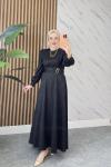 LİVA TESETTÜR ELBİSE Siyah