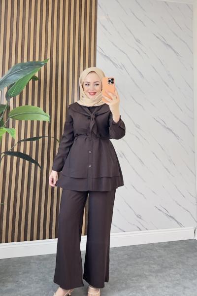 SARE TESETTÜR  İKİLİ TAKIM  Kahve
