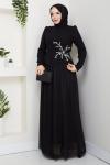 BALIM TESETTÜR ABİYE ELBİSE  Siyah