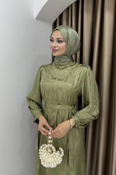 BERİL TESETTÜR ELBİSE  Yeşil