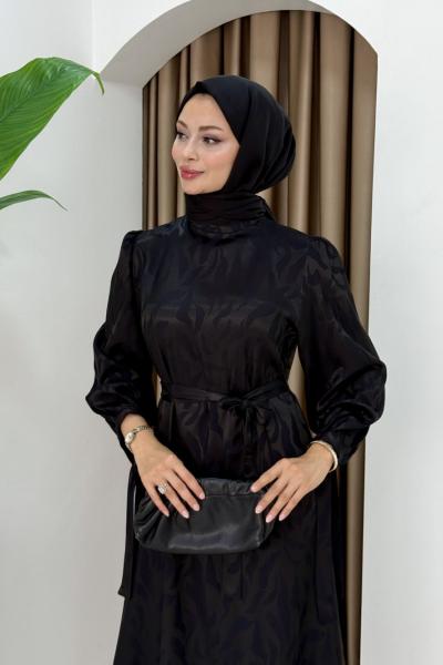 BERİL TESETTÜR ELBİSE  Siyah