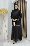 BEYHAN TESETTÜR ABİYE ELBİSE Siyah