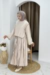 BURCU TESETTÜR ETEKLİ TAKIM Taş