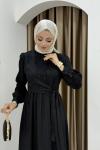 DEMET TESETTÜR ELBİSE Siyah