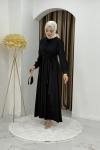 DEMET TESETTÜR ELBİSE Siyah