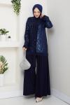 DİLARA PANTOLONLU TAKIM  Lacivert
