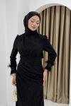 ELÇİN ABİYE ELBİSE Siyah