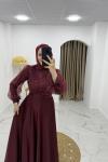 ESRA TESETTÜR ABİYE  Bordo