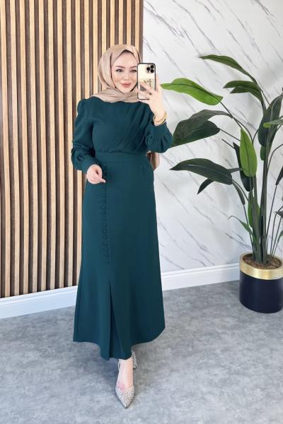 Gizem elbise  Zümrüt