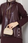 HALİSE TESETTÜR ELBİSE Bordo