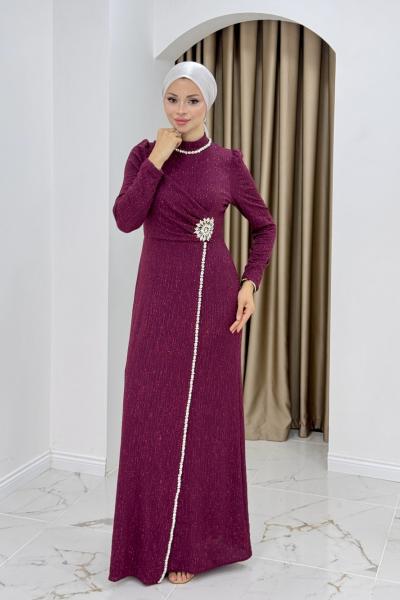 LAVİN ABİYE ELBİSE Bordo