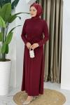 MERVE TESETTÜR ELBİSE Bordo