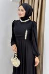 Nigar abiye elbise Siyah