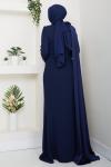 PERİ TESETTÜR ABİYE ELBİSE Lacivert