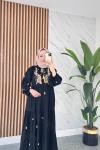 Saray viskon elbise  Siyah