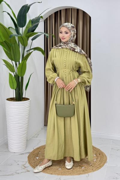 Seçil elbise  YağYeşili