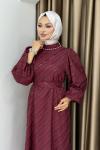 TALYA TESETTÜR ELBİSE  Bordo