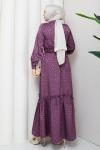 ÜMRAN TESETTÜR ELBİSE Violet