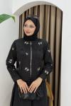 YASMİN TESETTÜR ETEKLİ TAKIM Siyah