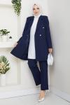 YENİ BESTE PANTOLONLU TAKIM  Lacivert