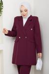 YENİ BESTE PANTOLONLU TAKIM  Bordo
