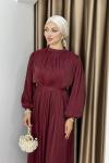YENİ İMRE TESETTÜR ELBİSE  Bordo