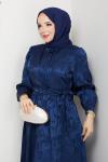 ZERRİN TESETTÜR ELBİSE Lacivert