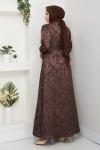 ZERRİN TESETTÜR ELBİSE Kahve