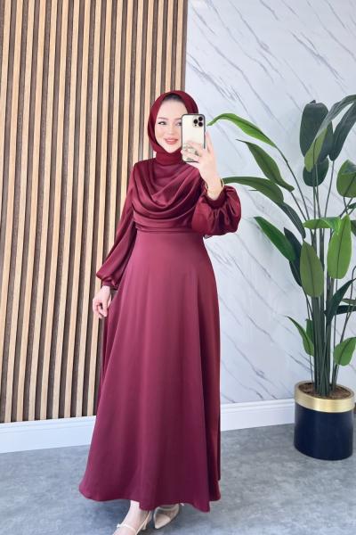 Umay elbise Bordo