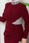 REZZAN ABİYE ELBİSE Bordo