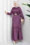 ÜMRAN TESETTÜR ELBİSE Violet