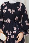 SANEM TESETTÜR ELBİSE Siyah