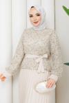 SUZAN ETEKLİ TAKIM Krem