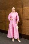 FİSTO TESETTÜR ELBİSE Pembe