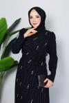 FUNDA TESETTÜR ELBİSE Siyah