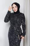 HAZAL TESETTÜR ABİYE Siyah