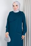 ECEM TESETTÜR ELBİSE  Zümrüt